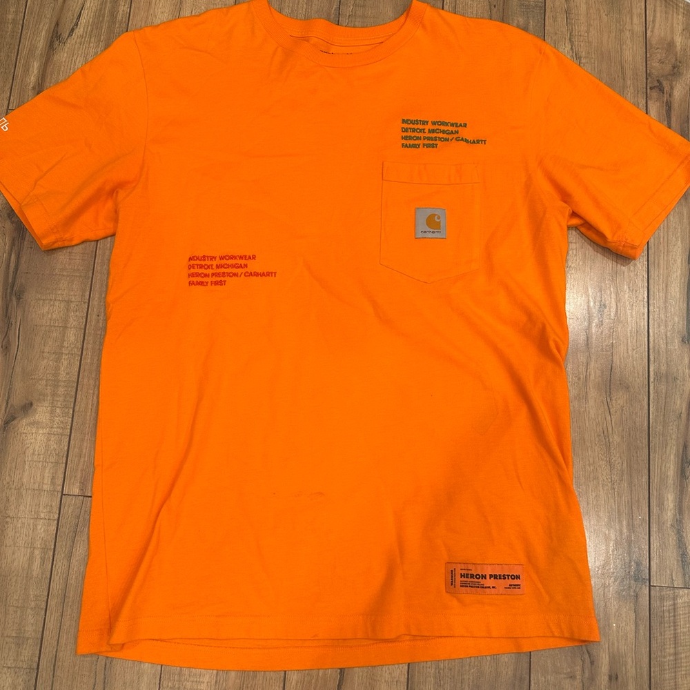 Heron Preston X Carhartt Tee M Orange
